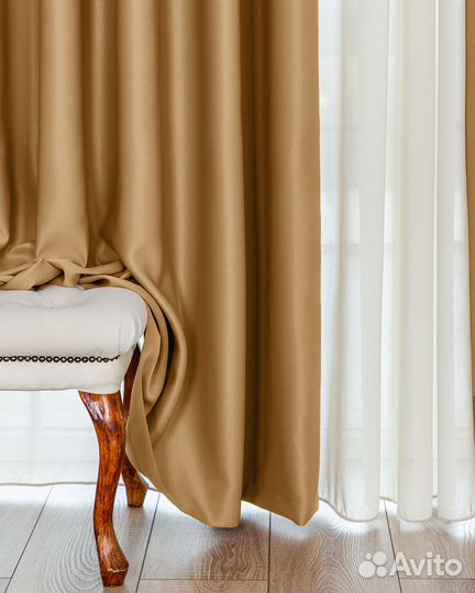 Комплект штор блэкаут Марсель Карри