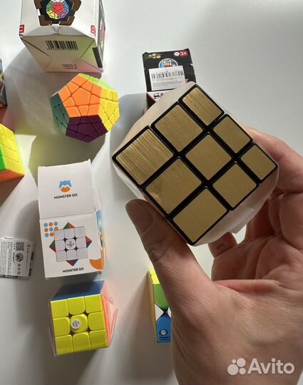 Кубик рубика gan меганмикс зеркальный новые