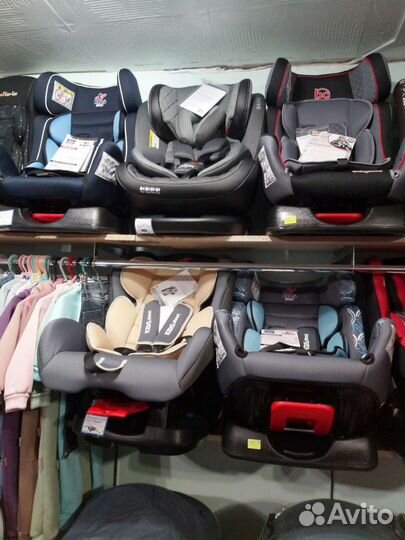 Автокресла от 0-25 кг, с рождения до 7 лет