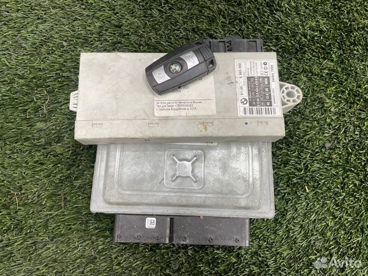 Комплект Cas Dme ключ Bmw 5 E60 N52B30 2005