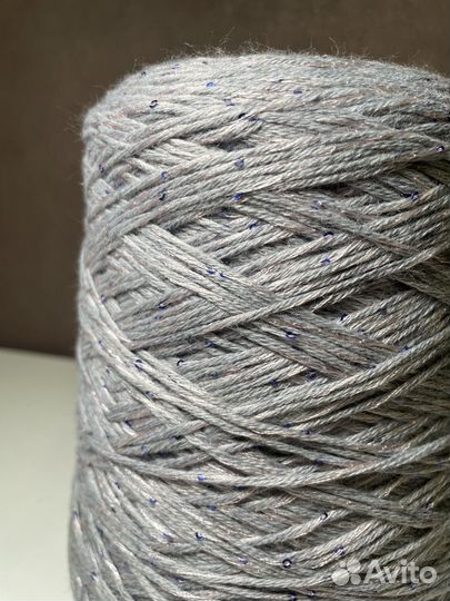 Пряжа меринос/акрил с пайетками