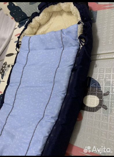 Меховой конветр в коляску на овчине