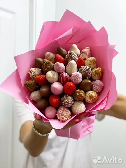 Клубника в шоколаде Букет Подарок Новый год