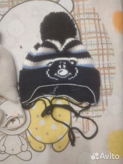 Шапка зимняя для новорожденных