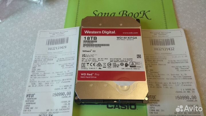 WD Red Pro WD181kfgx 18тб HDD 3.5 на гарантии