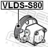 Шкив насоса гидроусилителя руля vlds-S80 Febest