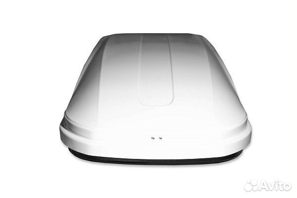 Бокс на крышу Евродеталь 390 белый глянец 