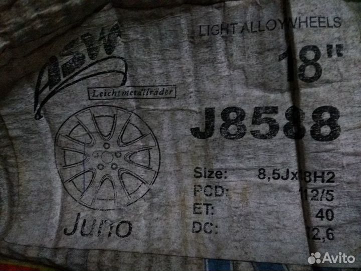 Asw Juno R18 5*112 новые 5 дисков