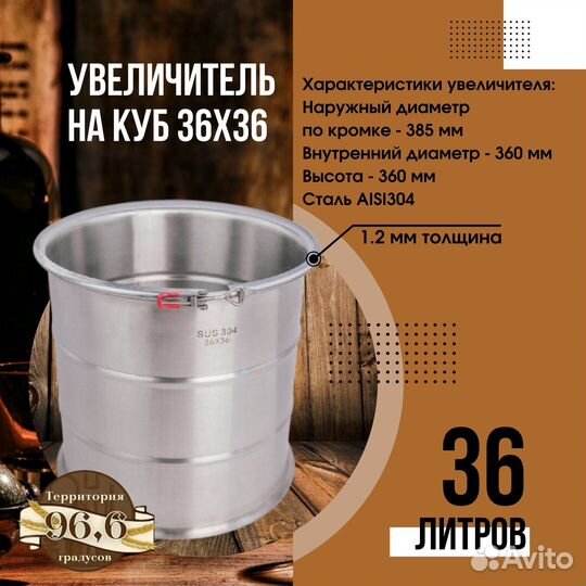 Увеличитель 36х36 люкс 36л