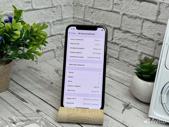 iPhone Xs, 256 ГБ