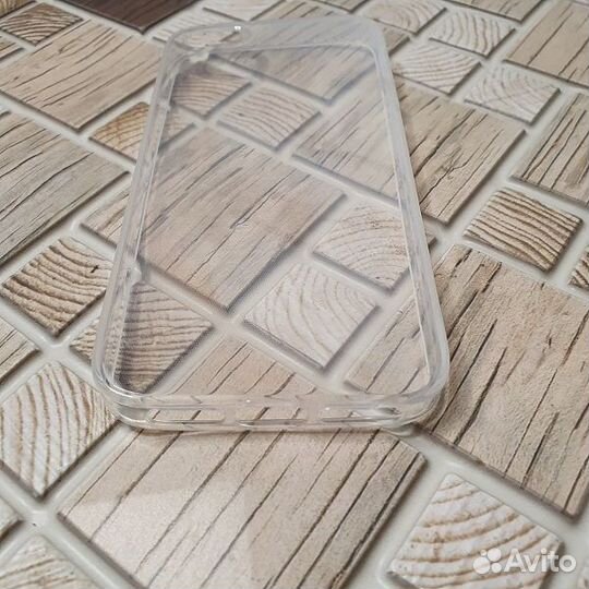 Чехол силикон iPhоne 5 плотный 1mm, прозрач