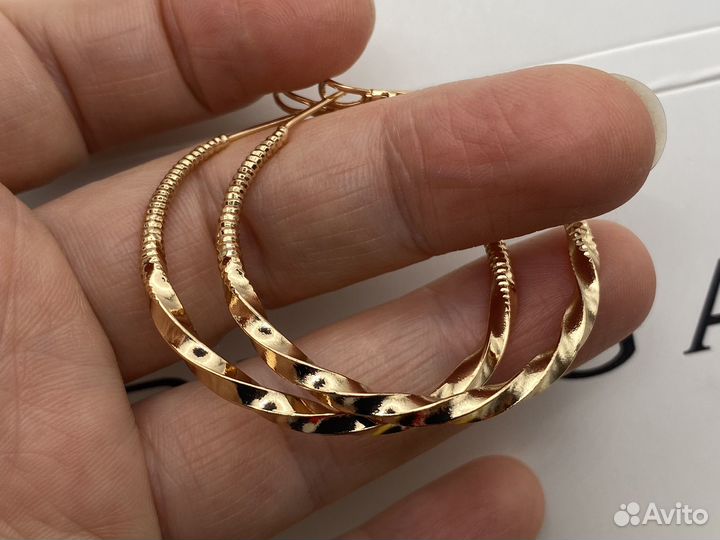 Серьги кольца