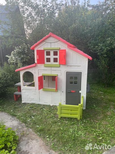 Smoby домик двухэтажный коттедж бу