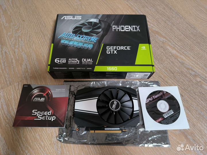Видеокарта Asus Gtx 1660 6gb