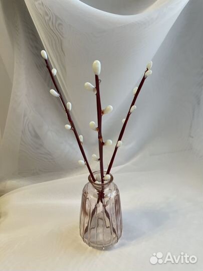 Верба коричневая 23-27 см художественное стекло