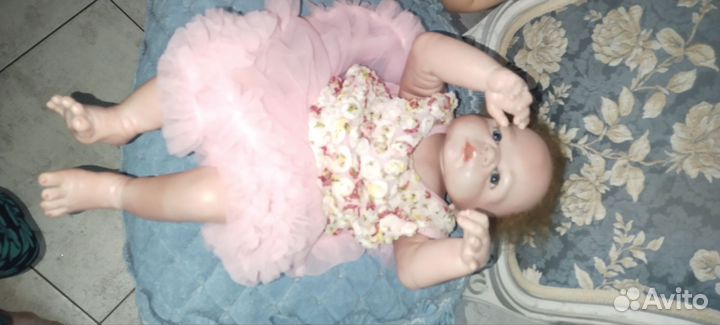 Кукла реборн девочка 50 см с волосами