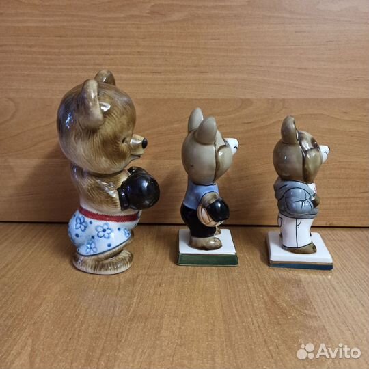 Статуэтка Мишка Олимпийский Бокс Футбол Я русский