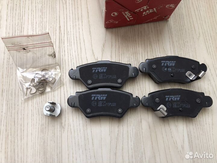 Колодки тормозные opel Astra G Zafira Van задние