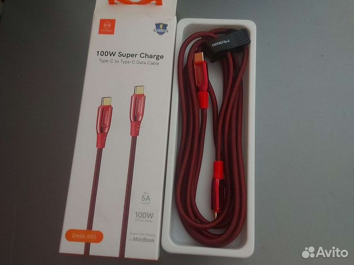 Кабель для быстрой зарядки Type C to Type C