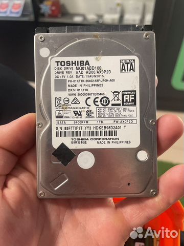 Жесткий диск toshiba mq01abd100 купить в Москве | Электроника | Авито