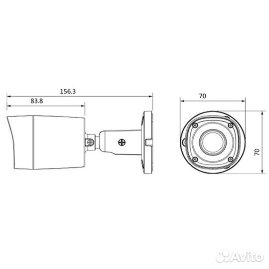 Видеокамера Dahua DH-HAC-HFW1000RMP-0360B-S3