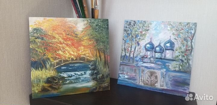 Картина маслом Пейзаж Осень