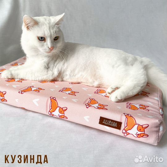 Лежанка для собак и кошек съемный чехол для клетки