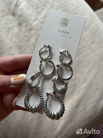 Серьги бижутерия house