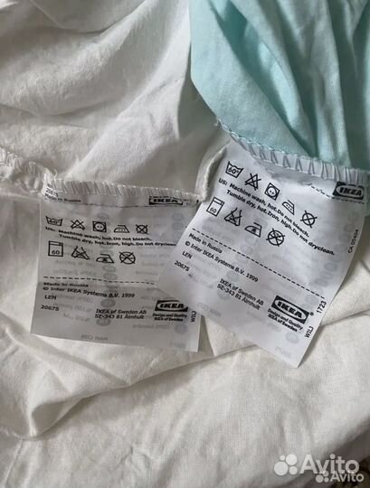 Простыни IKEA (Икея) на резинке в детскую кровать