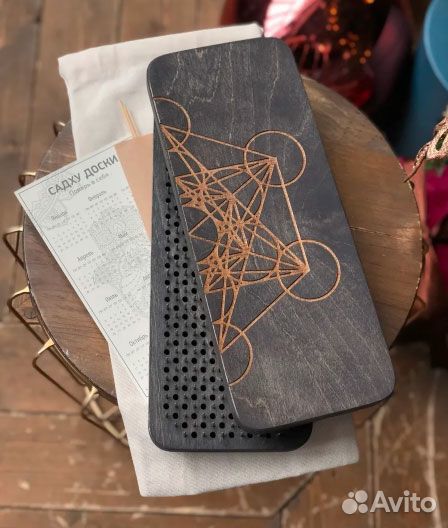 Доска Садху с гвоздями складная Cube black 8 мм