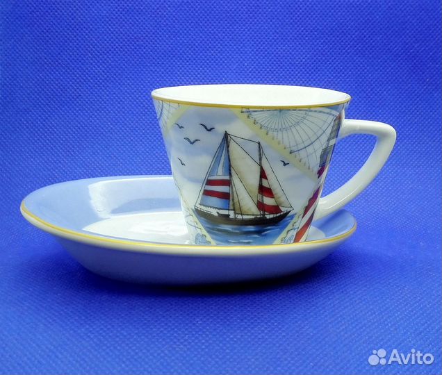 Чайная Кофейная Пара Редкая Винтаж СССР 1980