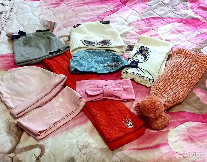 Шапки пакетом для девочки