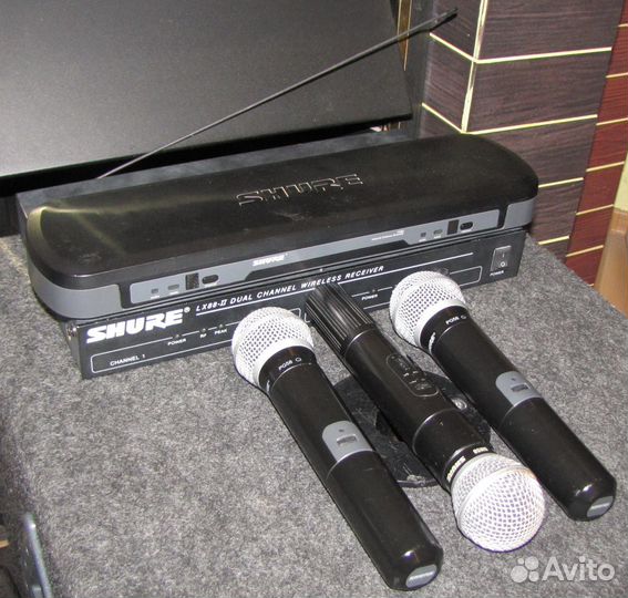 Микрофоны Shure SM 58 PGX GLX 3шт Pro Вокал Радио