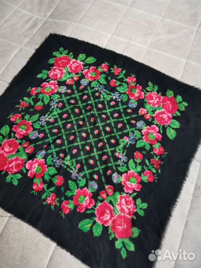 Платок шаль шерсть СССР