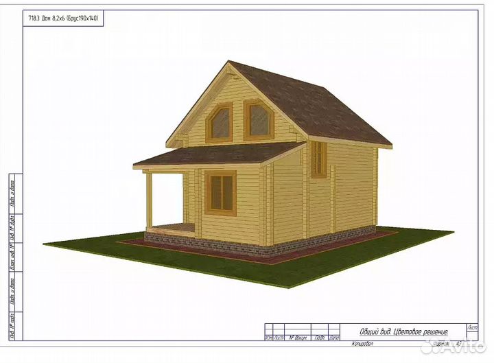 Дом из профилированного бруса 145х190 мм