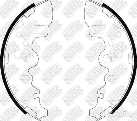 Колодки тормозные барабанные mazda Bongo 99-07