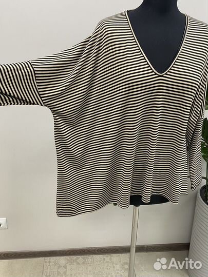 Блуза в полоску оверсайз Италия