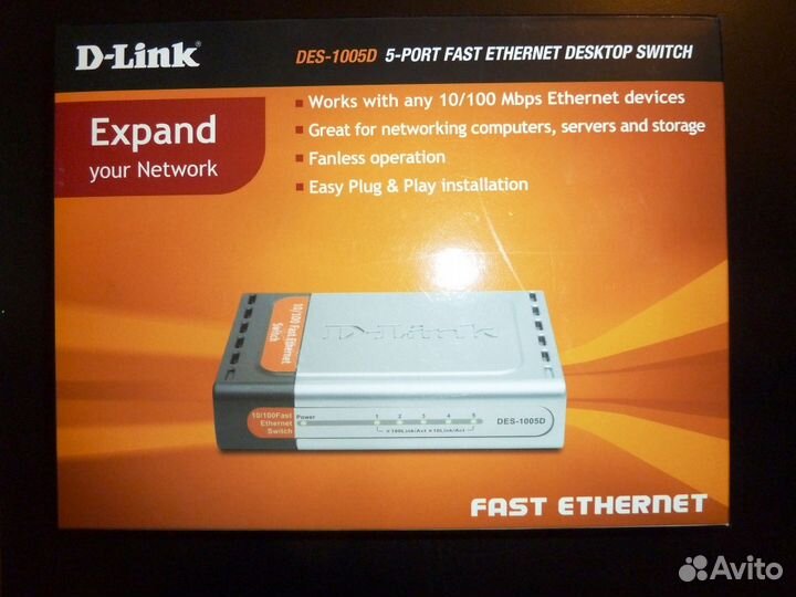 Коммутатор сетевой D-Link DES-1005D