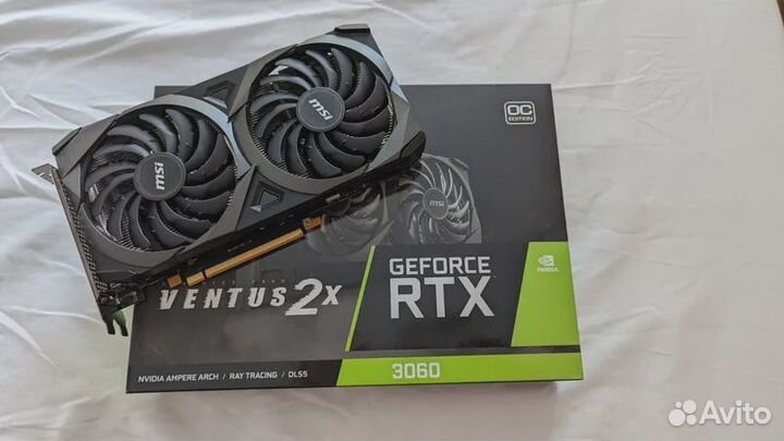 Видеокарта msi rtx 3060 12gb ventus 2x