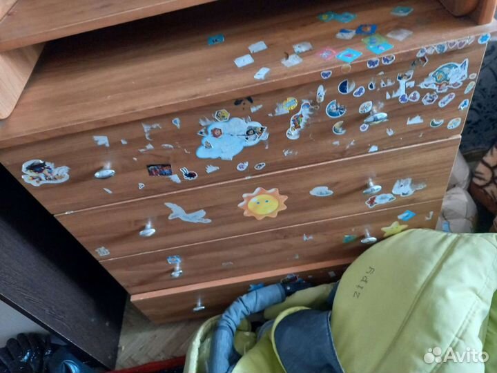 Пеленальный комод с полками