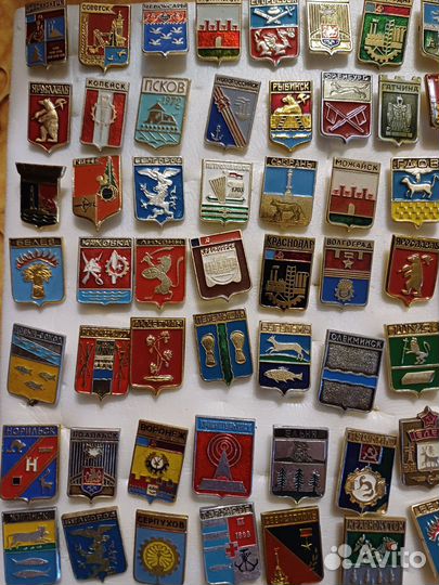 Значки города, гербы городов