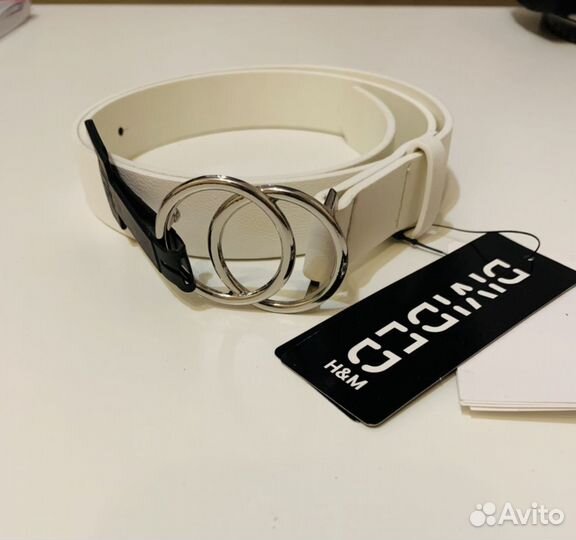 Ремень H&M белый