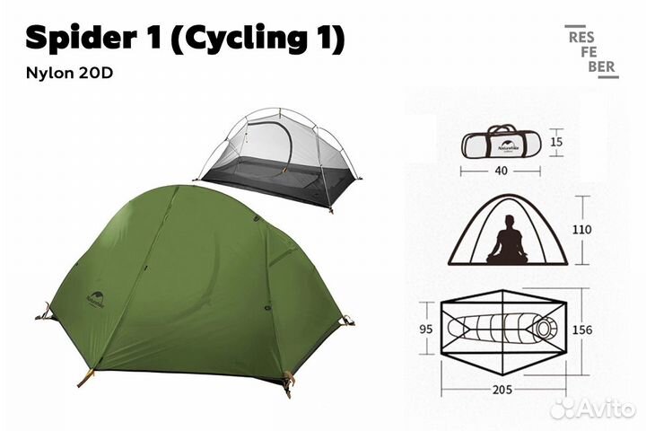 Новые палатки Naturehike (разные модели)