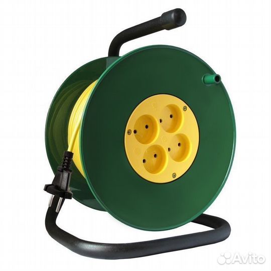 Удлинитель Союз на катушке 4 гнезда 50 м. 2.2 кВт