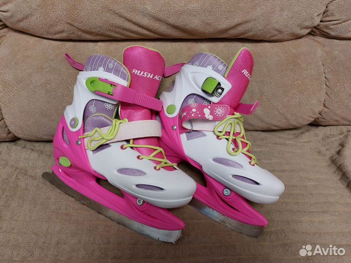 Коньки детские раздвижные 34-37