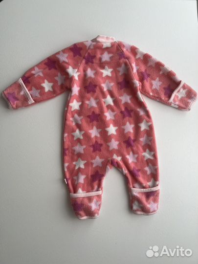 Комбинезон флисовый для новорожденных теплый 56,68