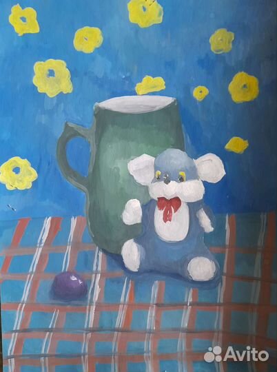 Картина гуашью