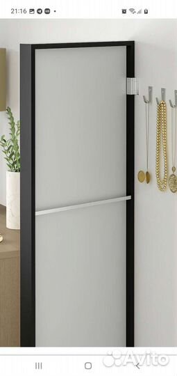 Зеркало IKEA нисседаль чёрное