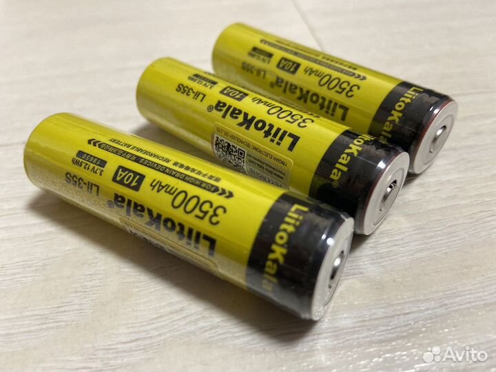 Аккумуляторная батарея LiitoKala 18650, 3500 mah