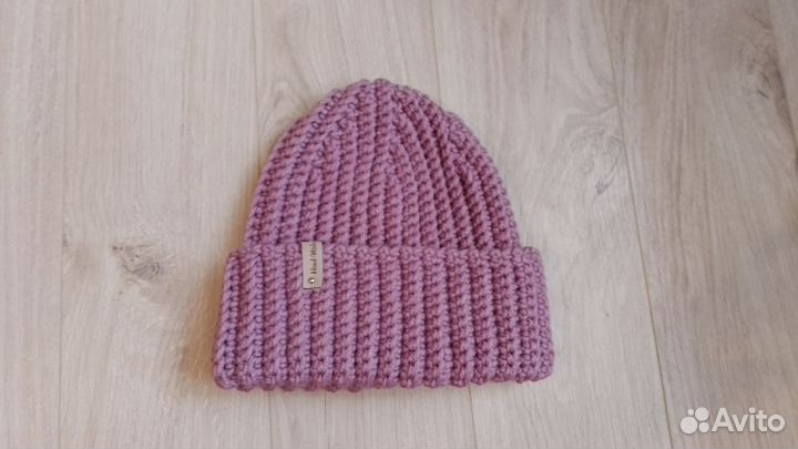 Шапка женская вязаная ручная работа